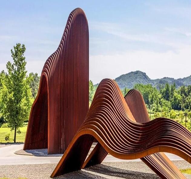 石景山锈钢板造型